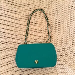 Tory Burch green purse